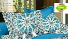 Indian Floral Duvet Cover Queen Quilt Comforter Vintage Bedding Set Hippie Throw