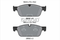 Bremsbelagsatz Scheibenbremse Pagid T2177N FüR Mercedes GLE W166 Klasse GL X166