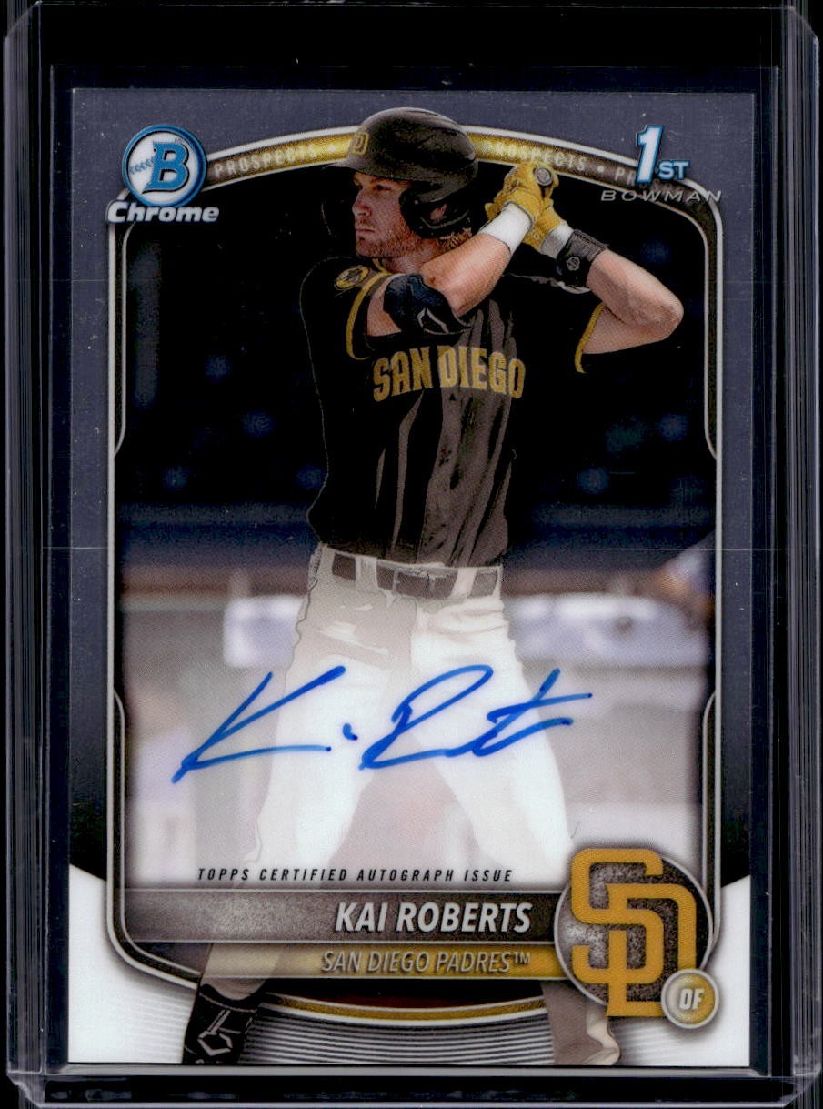 2025 Bowman Chrome Kai Roberts 1st #CPA-KR Auto
