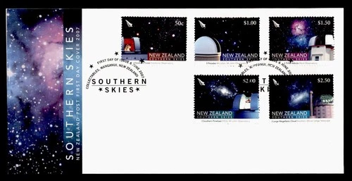 DR WHO 2007 NEW ZEALAND FDC SOUTHERN SKIES SPACE STAR COMBO $2.50 R38945