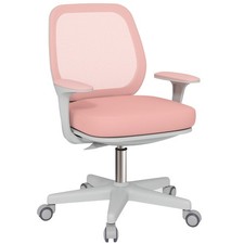 Vinsetto Office Chair, 360 Degree Swivel Desk Chair with Wheels, Pink