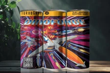 Dinoforce Turbografx 16 20 Ounce Stainless Steel Tumbler Metal Straw