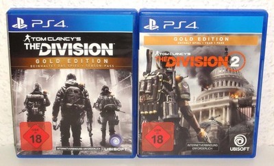 2 PS4 Playstation 4 Spiele The Division 1 + 2 Gold Edition Uncut USK18 komplett