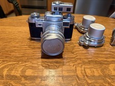 ZEISS Contax Vintage Rangefinder Camera Silver Black with Lenses and Accessories