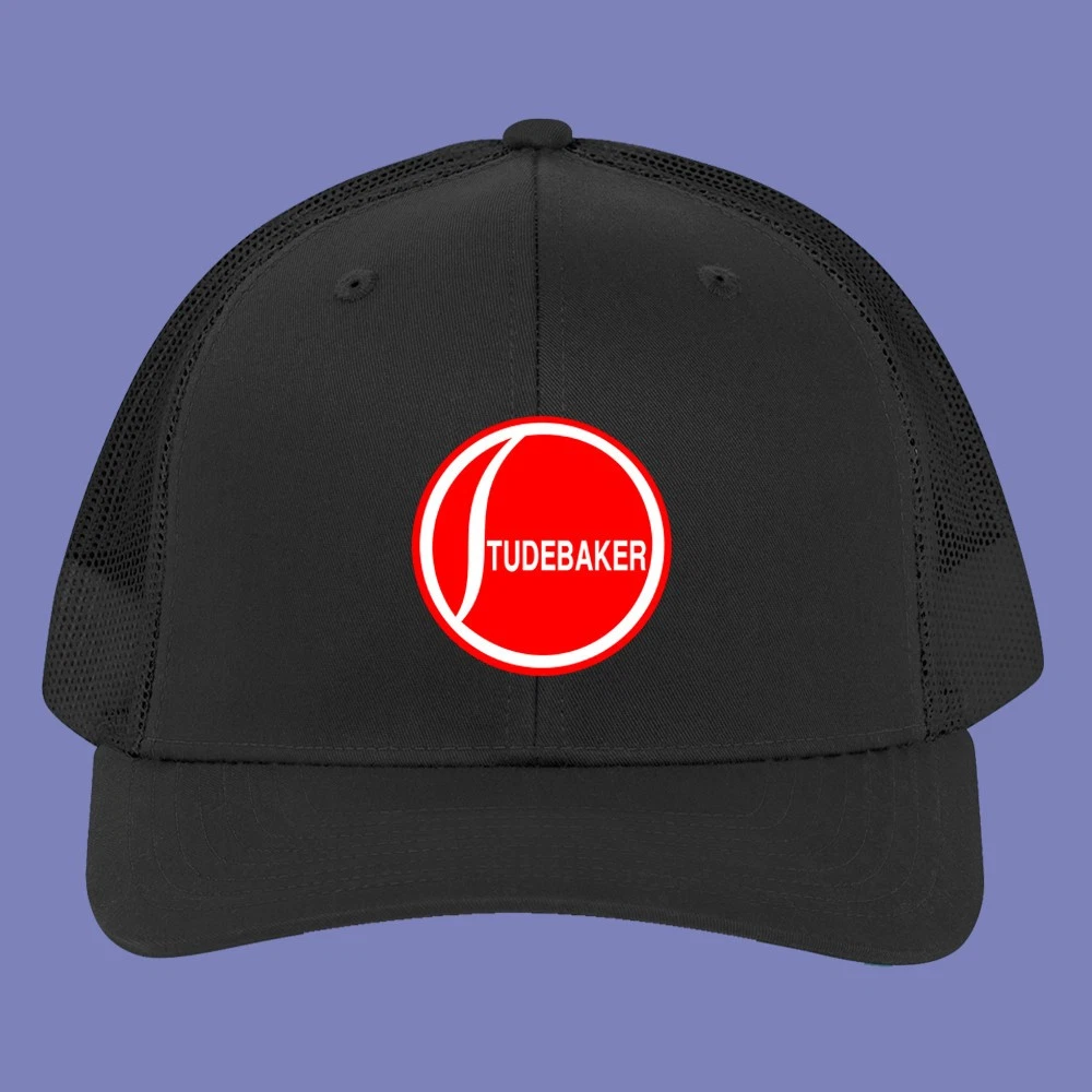 Studebaker Classic Car Black Adjustable Trucker Hat Adult Size