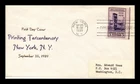 US COVER PRINTING 300TH ANNIVERSARY FDC SCOTT 857 THERMOGRAPHED CACHET