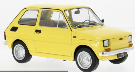Fiat 126 1972 Yellow 1/18 - MCG18667 MCG-image