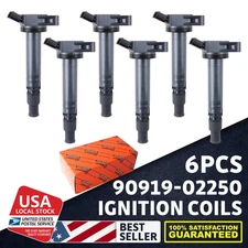 6PCS high Quality Ignition Coils black 90919-02250 Brand new Replacement part