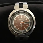 Vintage 38mm Seiko Brown Dial “UFO” Sports Diver Watch 6106-6449T