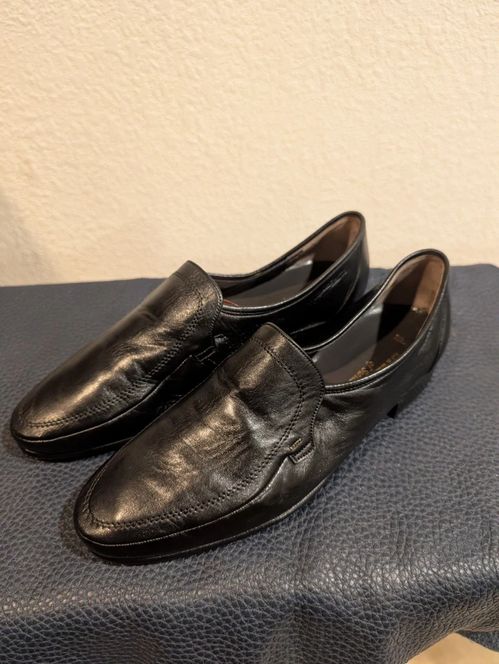 Mocasín Bally de cuero negro para hombre talla 10 Foto 2 de 4