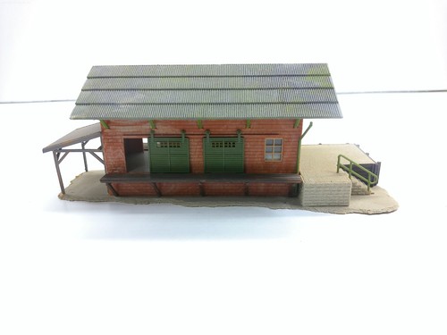 Faller H0 154/ZB estación de mercancías cobertizo de mercancías - construido - sin embalaje original #11971 | Condition: Gebraucht