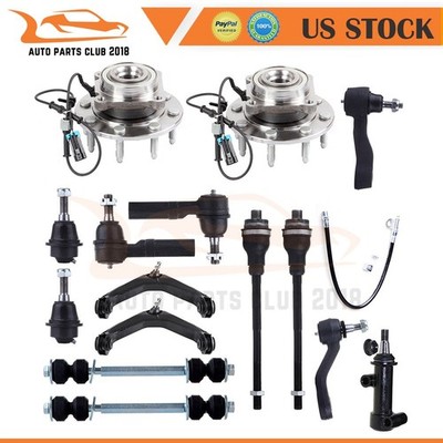 Fit For 2007-10 GMC Yukon XL 2500 15x Front Upper Tie Rod End Wheel Hub Bearing