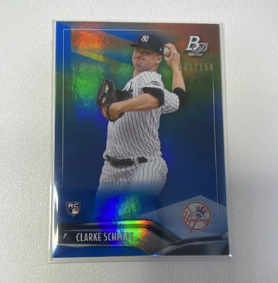 Topps 2021 Bowman Platinum Clarke Schmidt RC Blue 081/150 #78 Yankees. BP