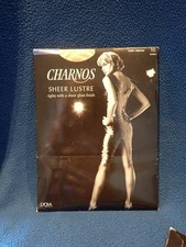 Image of Charnos Sheer Lustre Tights Flesh Colour Size Medium 10 denier M New