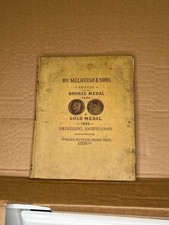 Richard Melhuish & Sons Victorian tool catalogue T1