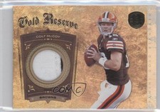 2011 Panini Gold Standard Gold Reserve Materials Prime 21/25 Colt McCoy #6 0o9