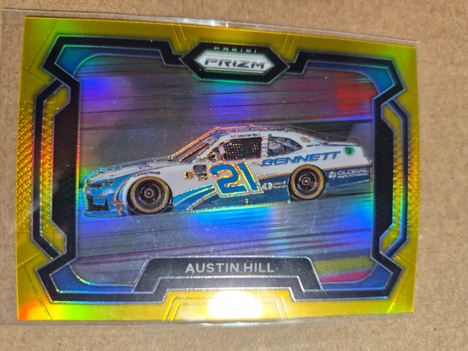 2024 Panini Prizm Racing #1 Austin Hill Rides Gold Prizm 07/10