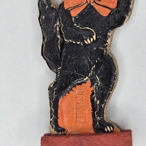 Altes Vintage Antik Halloween Deutsches Kegelspiel Schwarze Katze Germany 20er Jahre - Bild 5 von 22