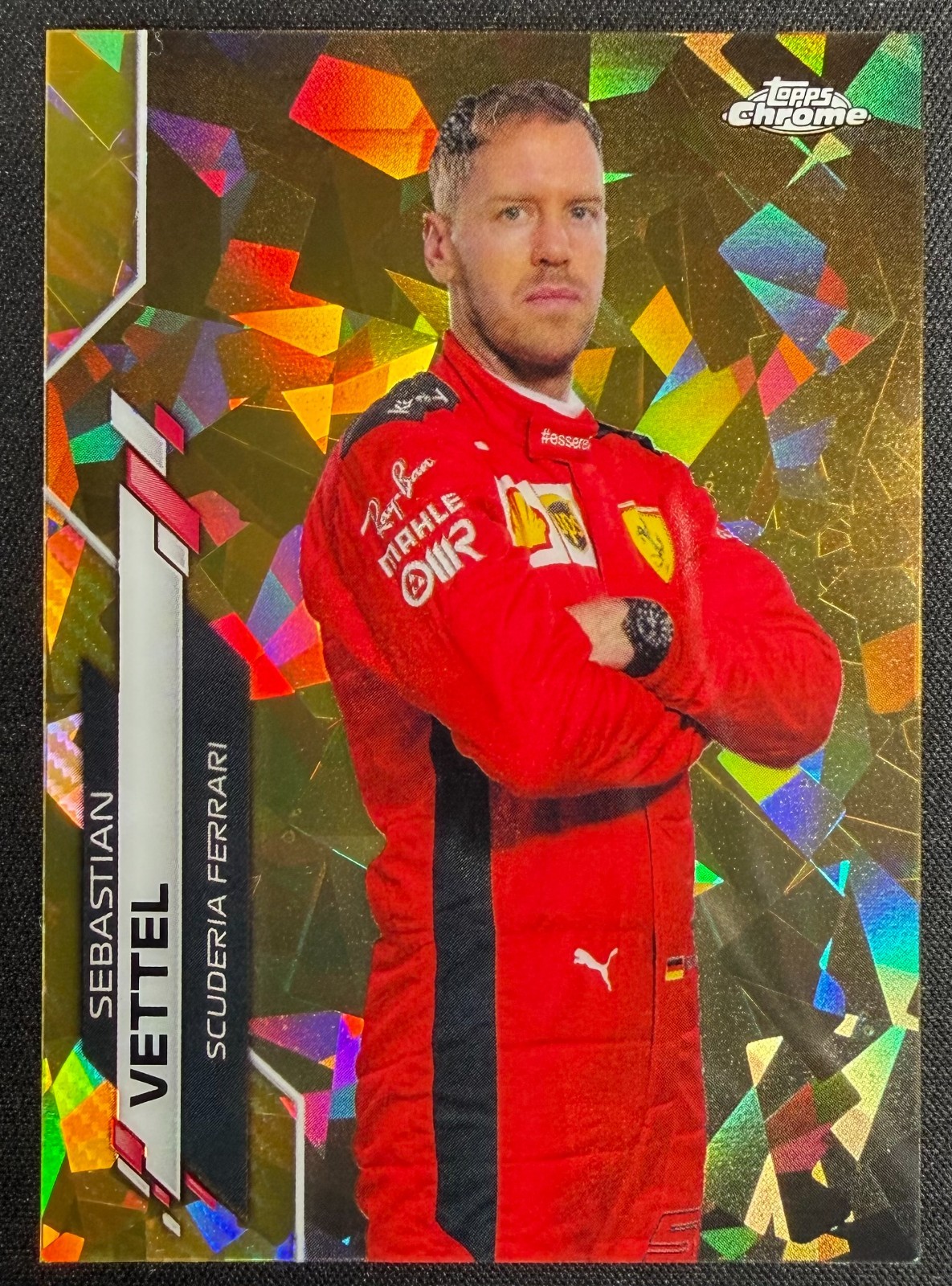 2020 Topps Chrome Sapphire Formula 1 F1 Racers Sebastian Vettel #3 /50 Gold