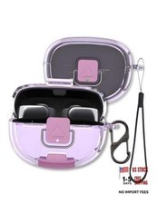 Case for Bose Ultra Open Earbuds Clear Purple - Flexible TPU Shockproof
