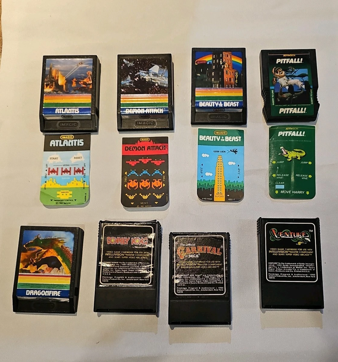 Jeu Atlantis Sur Mattel Intellivision Complet Avec Boîte Et Notice (état Correct)