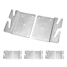 8 PCS Heavy Duty Bed Rail Brackets Universal Bed Rail Hooks for Beds Frame Br...