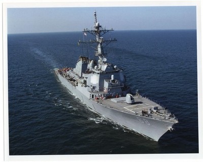 2004 Destroyer DDG-68 USS The Sullivans in Gulf of Oman 8x10 Original Photo