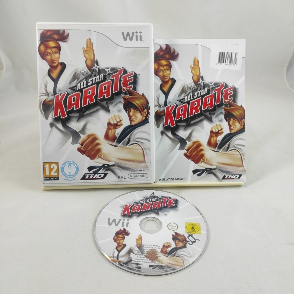 ALL STAR KARATE Nintendo Wii Game with manual