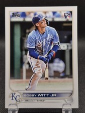 2022 Topps Update Bobby Witt Jr (Looking Up in Powder Blue Jersey) #US100
