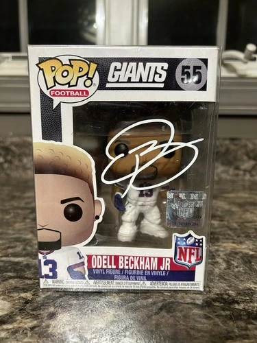 Funko POP! Odell Beckham Jr 55 Signed NFL New York Giants W/ Case COA