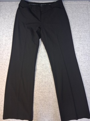 Express Design Studio Editor Work Career Black Women Pants Size 8 Long wide Leg