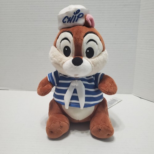 Disney Cruise Line Chip Only Chipmunk Plush Stuffie 11” Chip N Dale