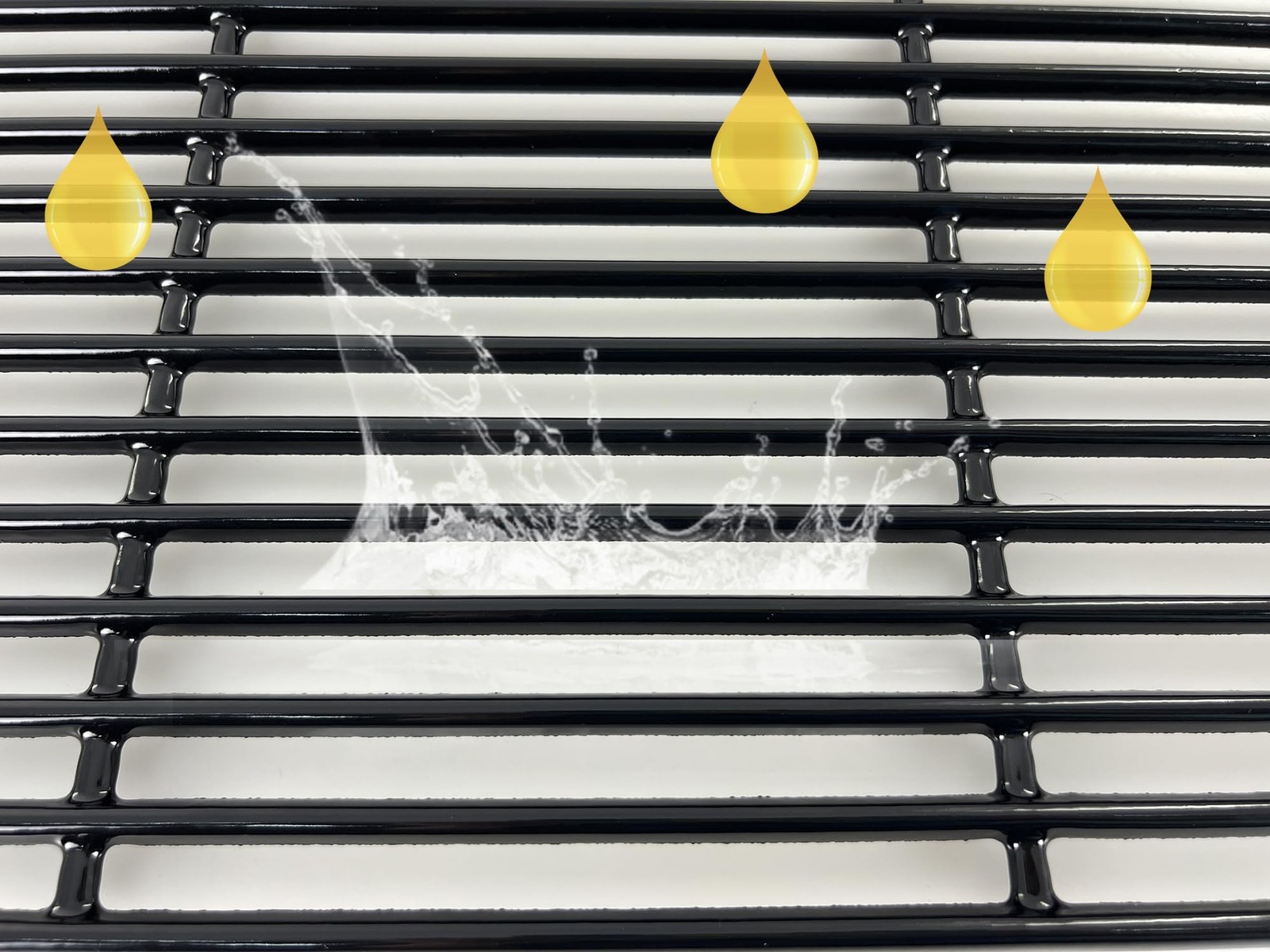 Grill Grates BBQ Grate Grid 19x25 2pcs Porcelain Coated Cast Iron Replacement