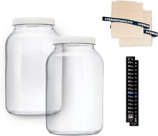 Kombucha Jar Kit, Plain Jar - 2-pk