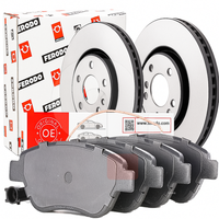 Kit Scheiben Und BremsbeläGe Vorne Ferodo Fiat 500 0.9 1.3 Multijet 1.4 1.6