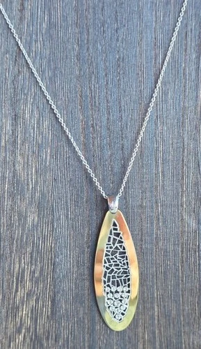 LISA ROBERTSON Sterling Silver  36" chain necklace with drop pendant - product listing photo