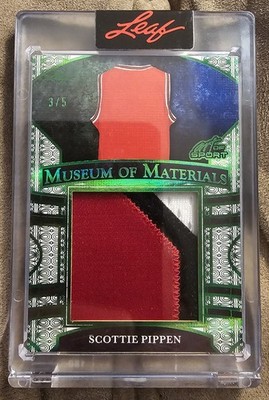 2026 Leaf Art of Sport Scottie Pippen Museum Of Materials Jumbo Patch 3/5