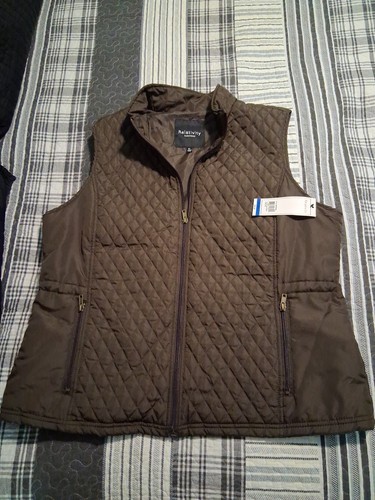 RELATIVITY OUTERWEAR Women's Brown Full Zip Vest Sz. XL NWT