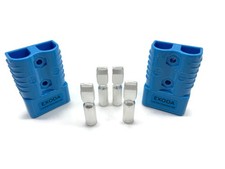 Batterie Stecker 175A 35 mm2 blau Set Steckverbinder für Gabelstapler 2x Stecker