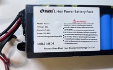 HANIWINNER HA113-4 36V 7.8Ah Lithium Battery for Folding E-Bike Scooter 250W-500