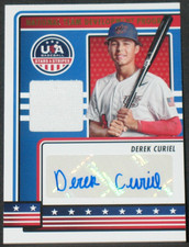 Derek Curiel 2023 Panini USA Stars Stripes Rookie Autograph Jersey LSU Tigers