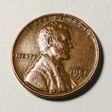 1951 D Lincoln Wheat Small Cent Penny Denver Business Strike Copper Bn 1951 D Lincoln Wheat Small Cent Penny Denver Business Strike Copper Bn