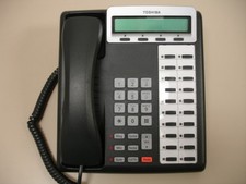 One Refurbished Charcoal Toshiba DKT-3220SD Telephone Set Toshiba DKT3220SD 