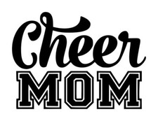 Cheer Mom Decal 2 4"x5.5" Choose Color