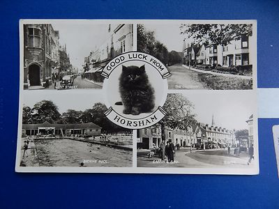 HORSHAM alte Postkarte authentischer Artikel keine Kopie / Reproduktion 