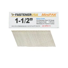 1-1/2" ANGLE FINISH NAILS 16GA 316SS 1,000ct | MPDA-112