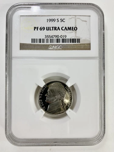 1999 S - JEFFERSON NICKEL - 5C - NGC - PF 69 - ULTRA CAMEO - PF69 - 1999-S