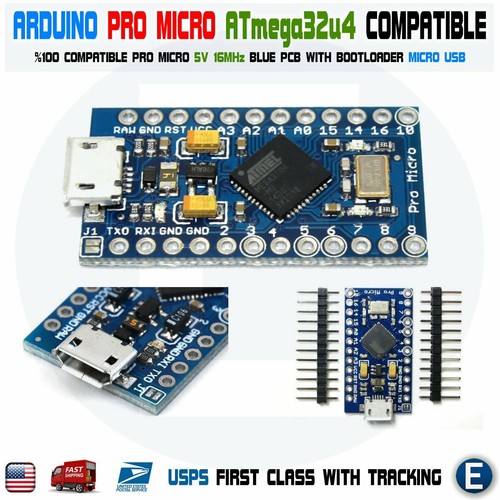 Arduino Pro Micro ATmega32U4 5V 16MHz Replace ATmega328 Pro Mini Leonardo USB - 第 1/11 張圖片