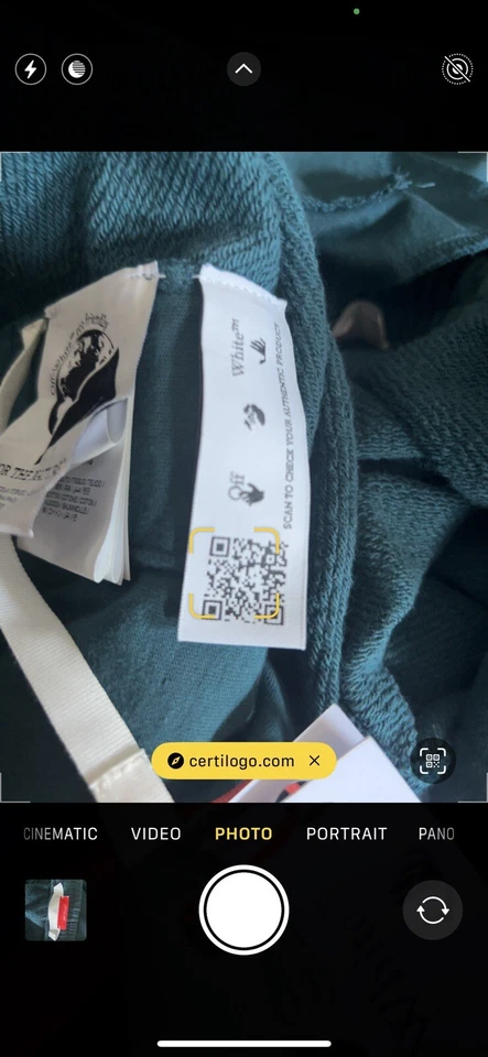 off-white Sweat Shorts  Virgil Abloh streetwear Logo OW Bottoms - Image 3 of 4