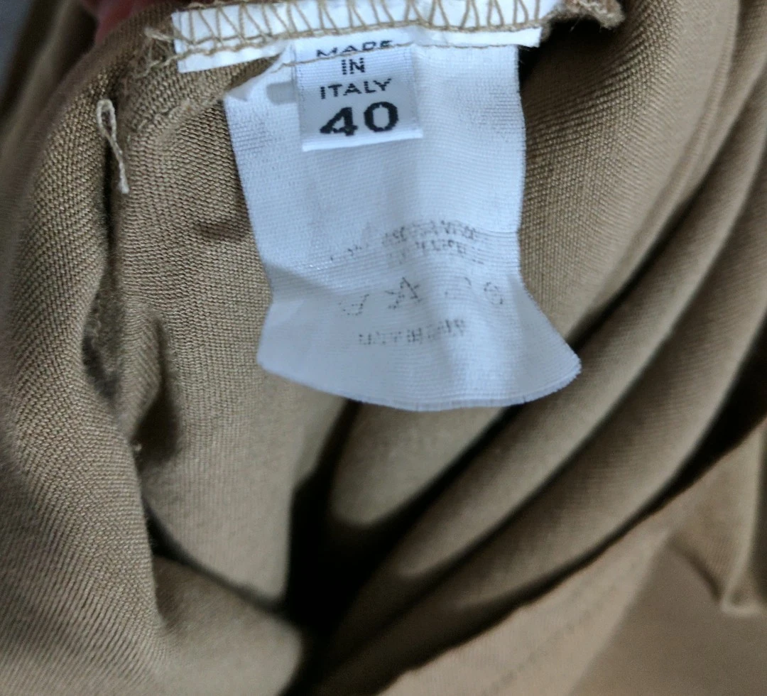 Abito Maison Margiela 6 vintage pre MM6 oro lucido cravatta taglia 40